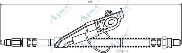 APEC BRAKING Bremžu šļūtene HOS3292